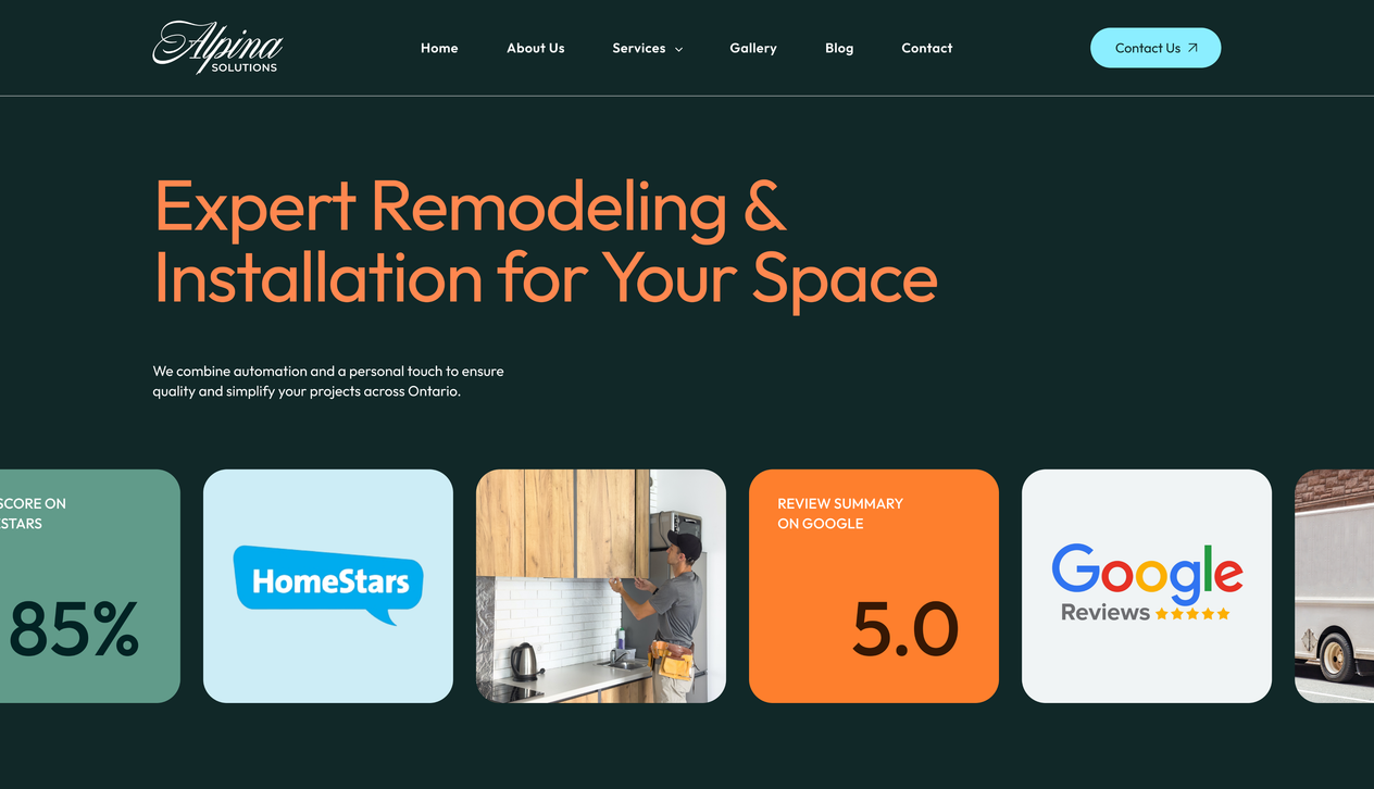 Conversion-Focused Homepage
